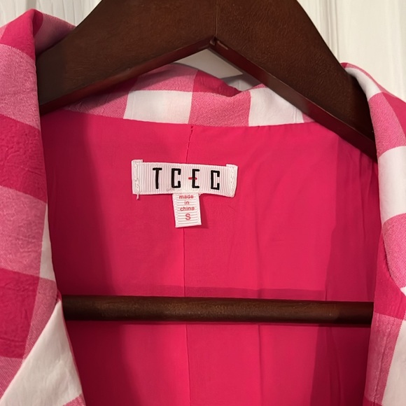 TCEC checked blazer with shoulder pads - Picture 2 of 4